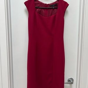 Dark Red Sheath Dress - White House Black Market - sz 2